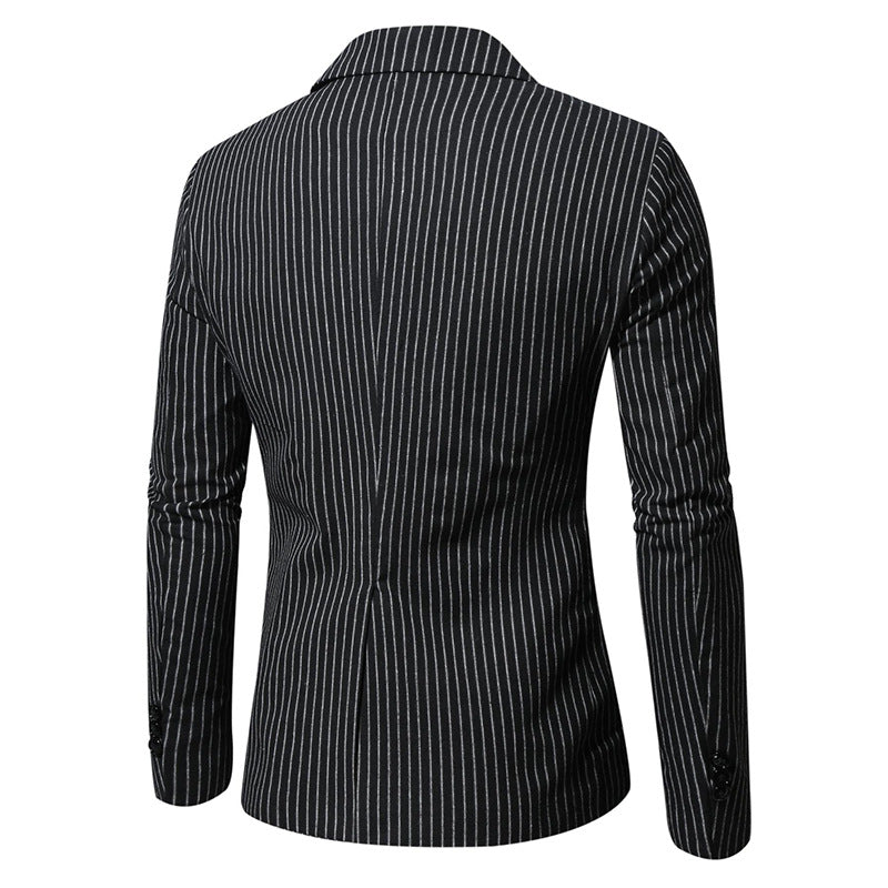 Elegant men's suit jacket with modern striped pattern Lune London
