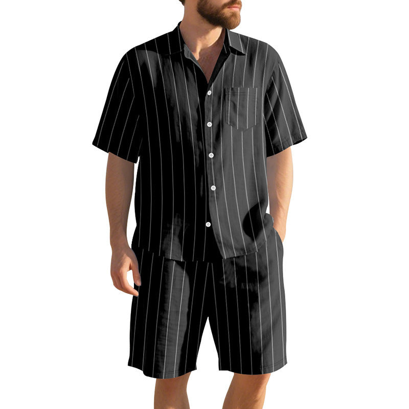Men's pajama set with an elegant striped pattern Lune London