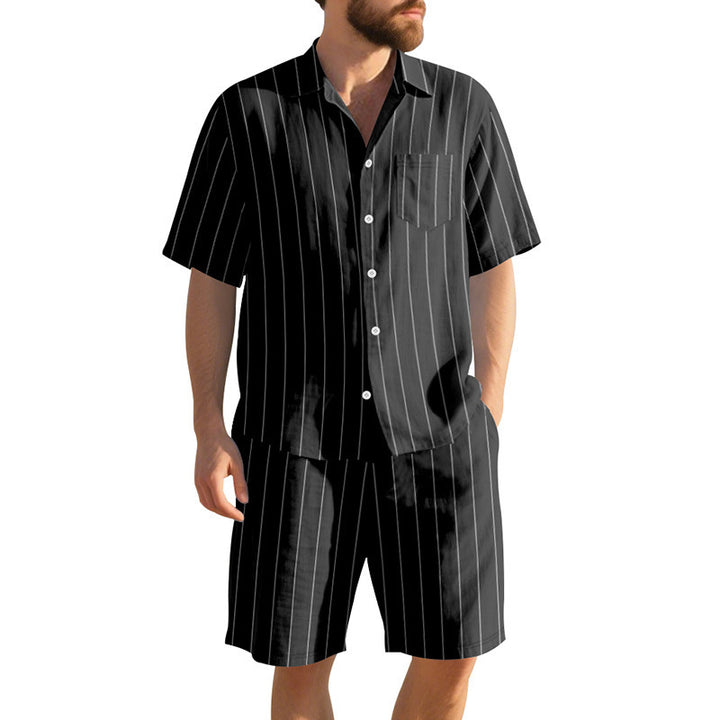 Men's pajama set with an elegant striped pattern Lune London