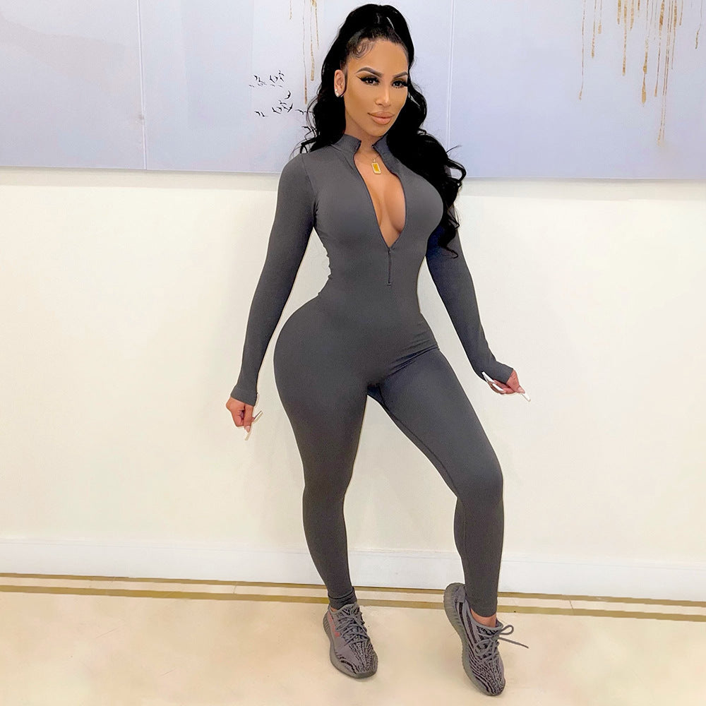 Women full-length zip jumpsuit Lune London