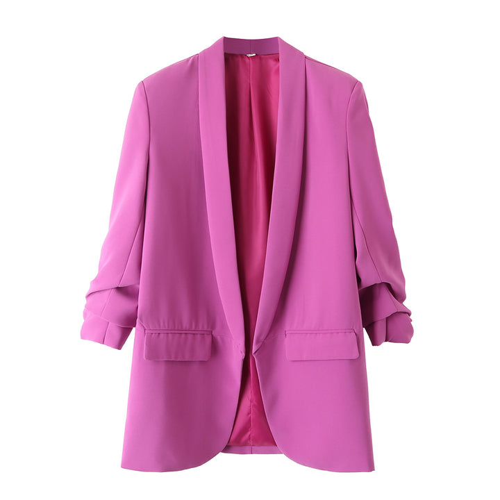 Elegant blazer for women with rolled-up sleeves and practical pockets Lune London