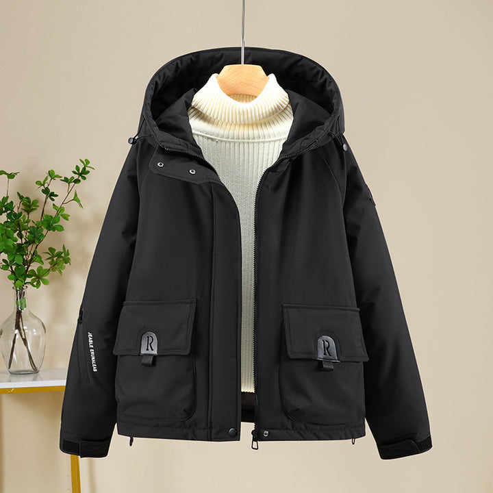 Ladies Sports and Functional Clothing Outdoor Jacket with Hood and Many Pockets Lune London