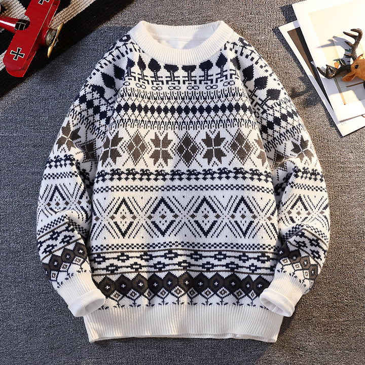 Shaving sweater for men with winter design and high collar Lune London