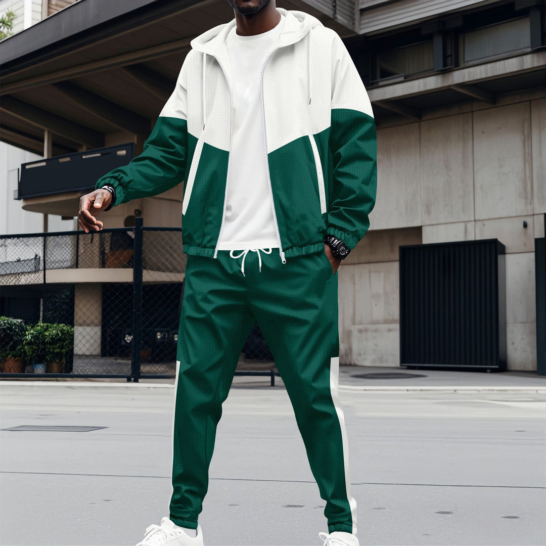 Men's sports suit with a modern color-block design and breathable materials Lune London