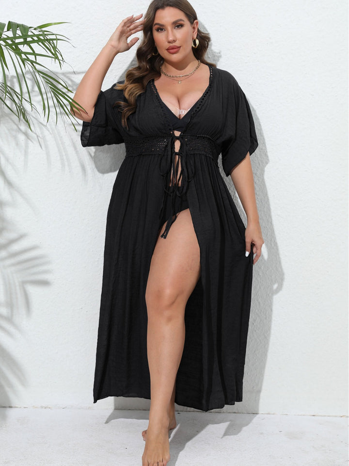 Women Elegant Knitted Lace Beach Dress Lune London