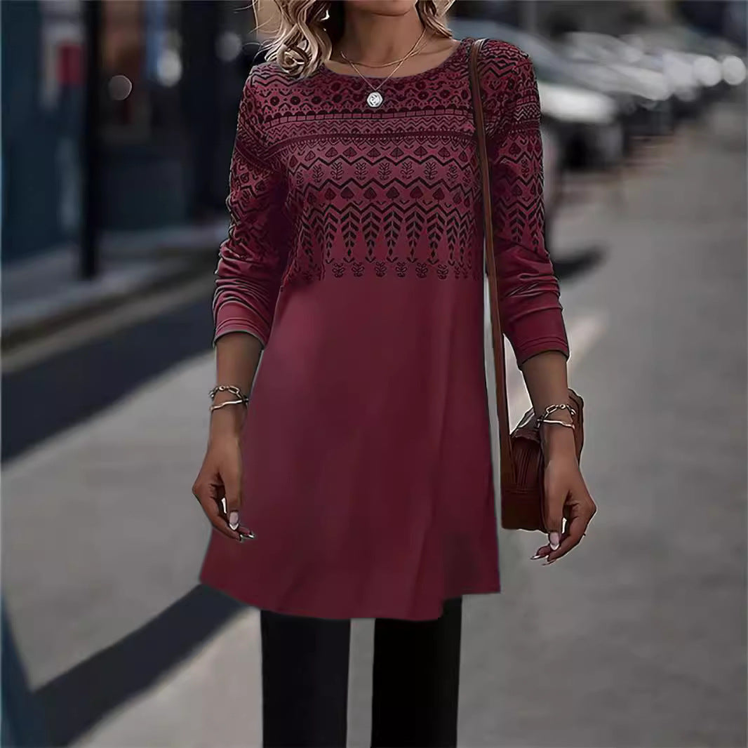 Long comfortable long-sleeve tunic for women Lune London