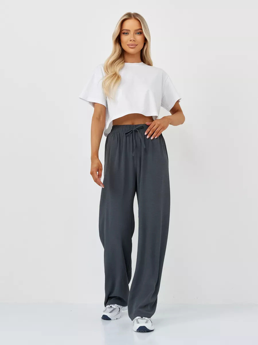 Women Comfortable and Casual Loose Jersey Pants Chic & Stil