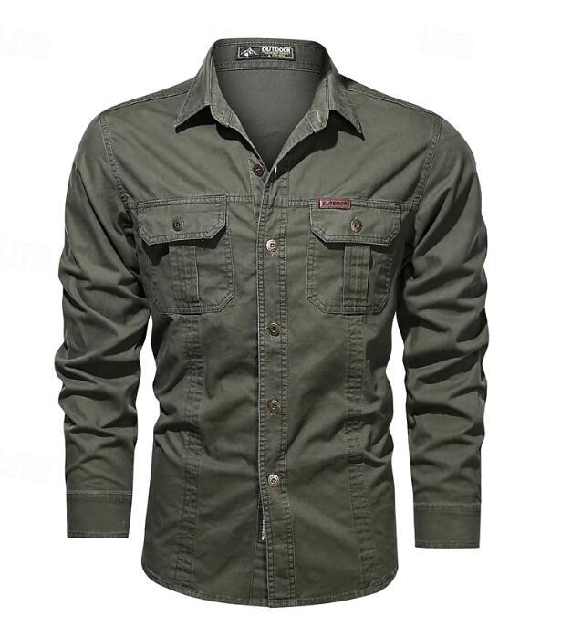 Lune London | Men's Outdoor Shirt with Chest Pockets and Button Placket