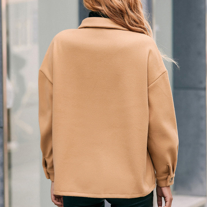 Oversized fleece jacket for women with practical pockets and trendy cut Lune London