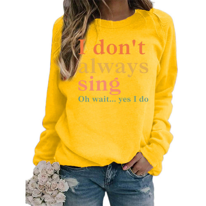 Sweat-shirt pour femmes avec slogan créatif et coupe confortable Chic & Stil