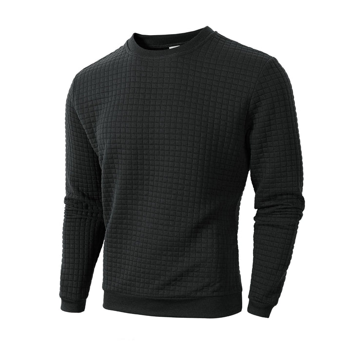 Men's sweater with textured design and round neckline Lune London