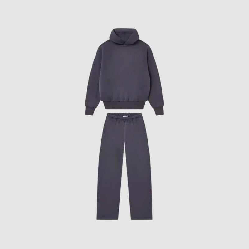 Women's Cozy Sweatshirt and Pants Set with High Collar and Casual Fit Lune London