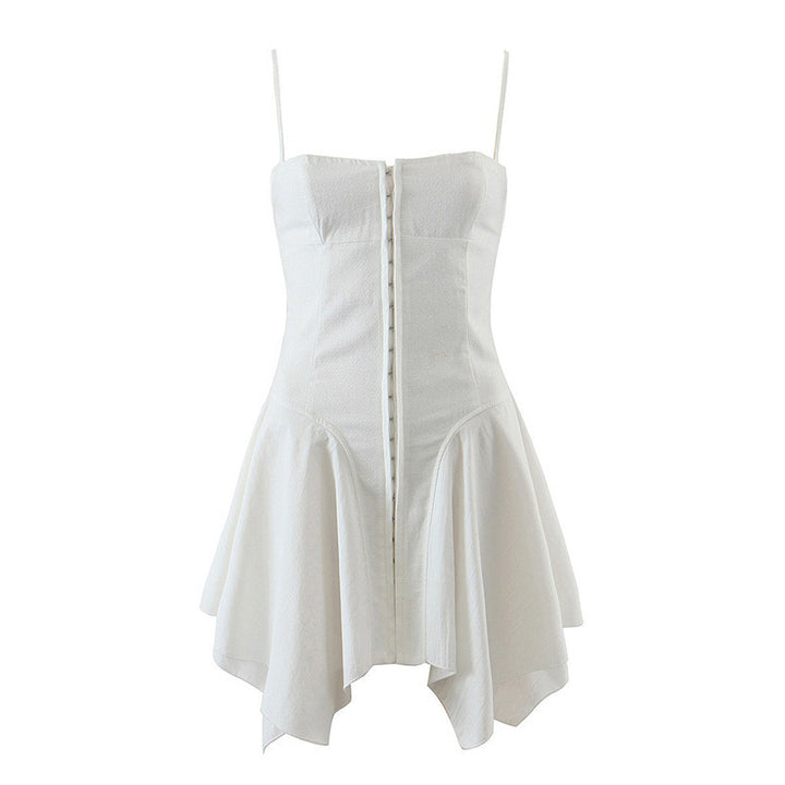 Ladies Stylish Folk Dress with Integrated Zipper Design Lune London