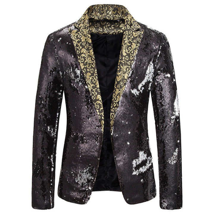 Men's Extravagant Sequin Blazer Jacket Lune London