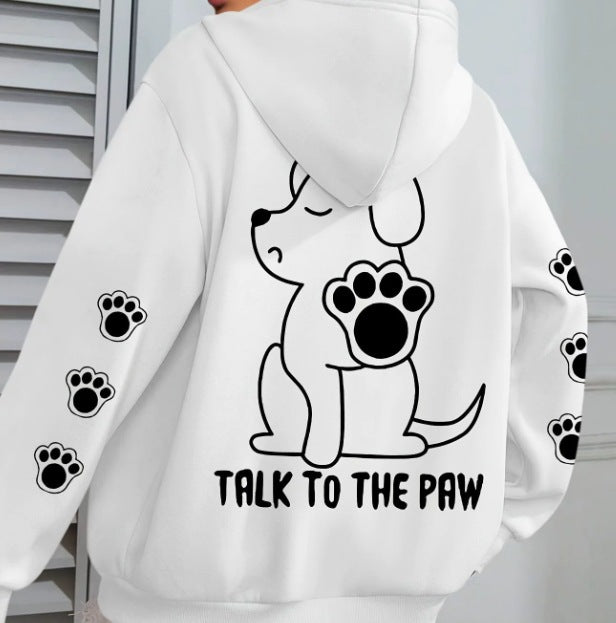Hoodie for women with playful animal pattern and comfortable fit Lune London