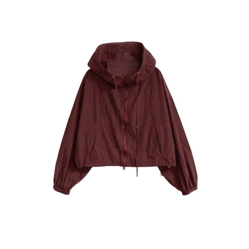 Veste de sport pour femme cropped avec cordon de serrage réglable Chic & Stil