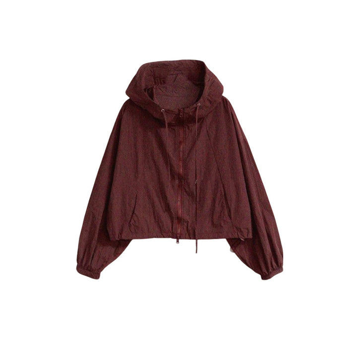 Veste de sport pour femme cropped avec cordon de serrage réglable Chic & Stil