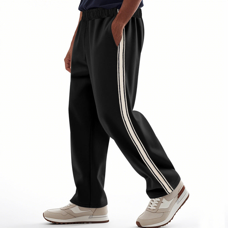 Men's sporty leisure pants with contrasting stripes on the sides Lune London