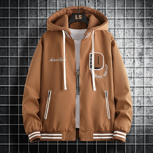 Hooded fashion jacket for women with delicate embroidered details and practical pockets Lune London