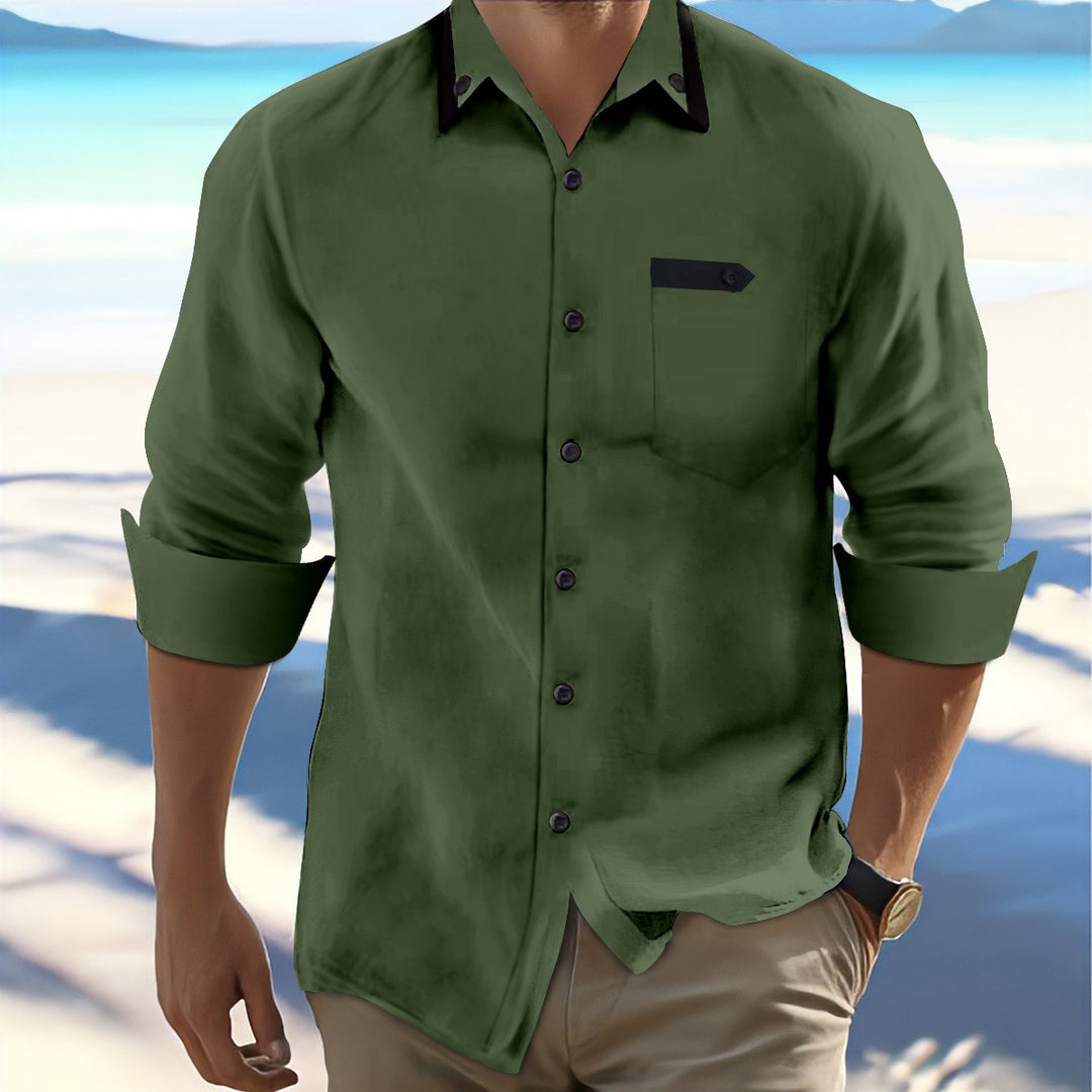 Men's Leisure Button-Up Shirt Lune London