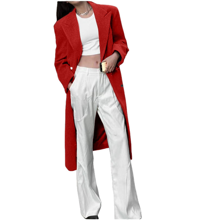 Tailored long jacket for women with chic and stylish silhouette