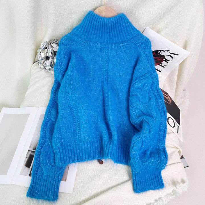 Veste en tricot pour femmes avec design de câble texturé Chic & Stil