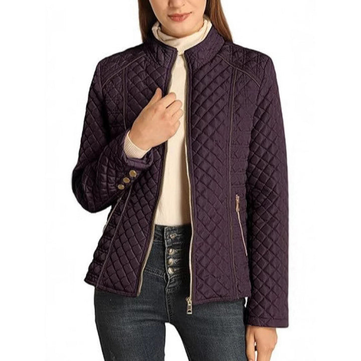 Lune London ladies casual down jacket with high collar
