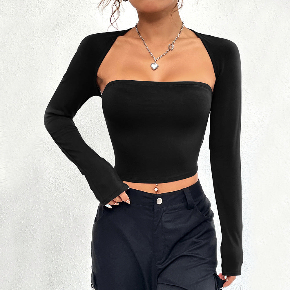 Haut pour femmes avec encolure asymétrique et manches longues Chic & Stil