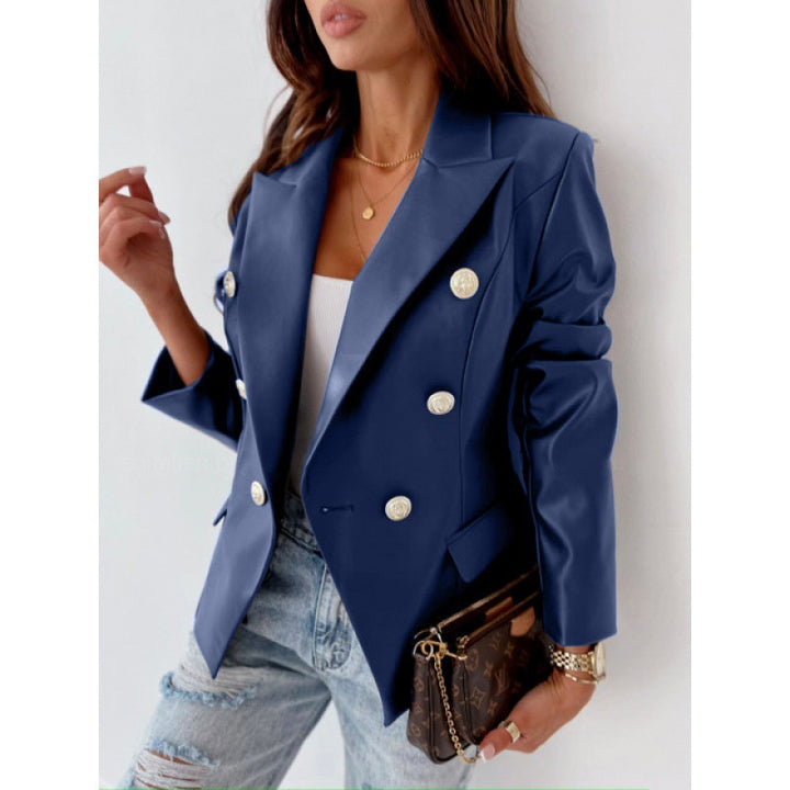 Blazer en faux cuir femmes Chic & Stil