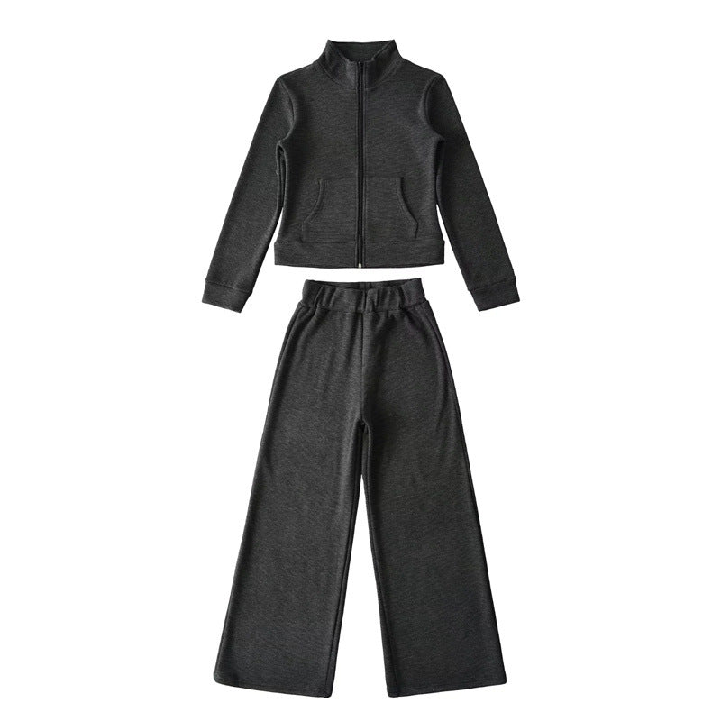 Leisure set for women with high collar and wide pants Lune London