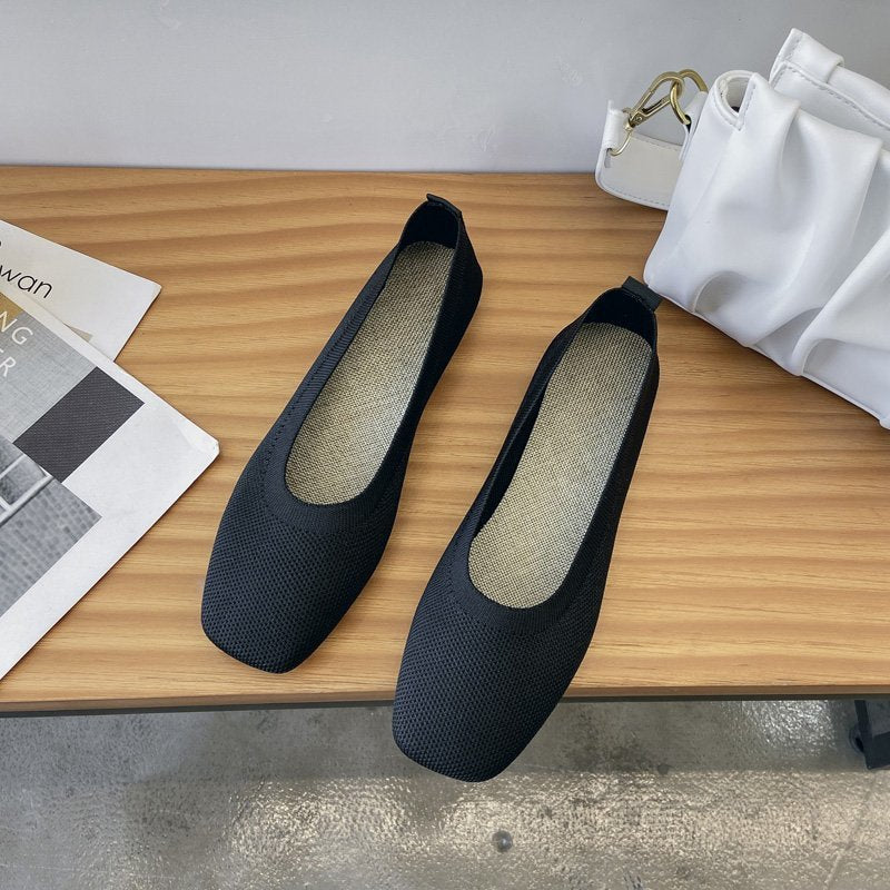 Women's Breathable Ballet Flats Made of Flexible Material Lune London
