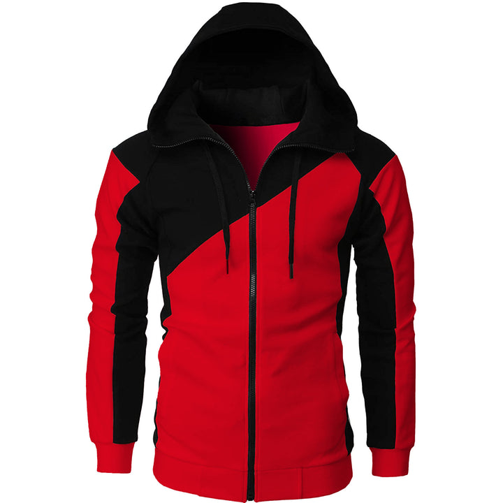 Sporty hooded jacket for men with contrasting color accents Lune London