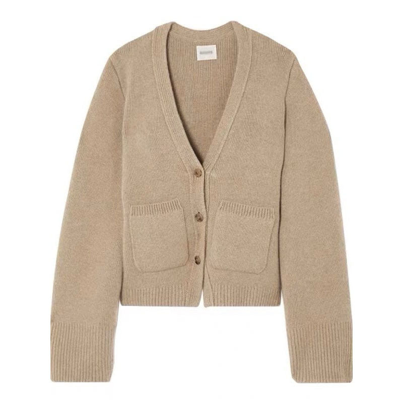 Cardigan en maille confortable pour femme avec des manches surdimensionnées Chic & Stil