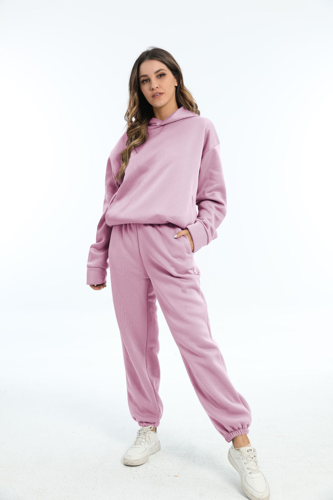 Ladies casual outfit with hood and elastic cuffs Lune London