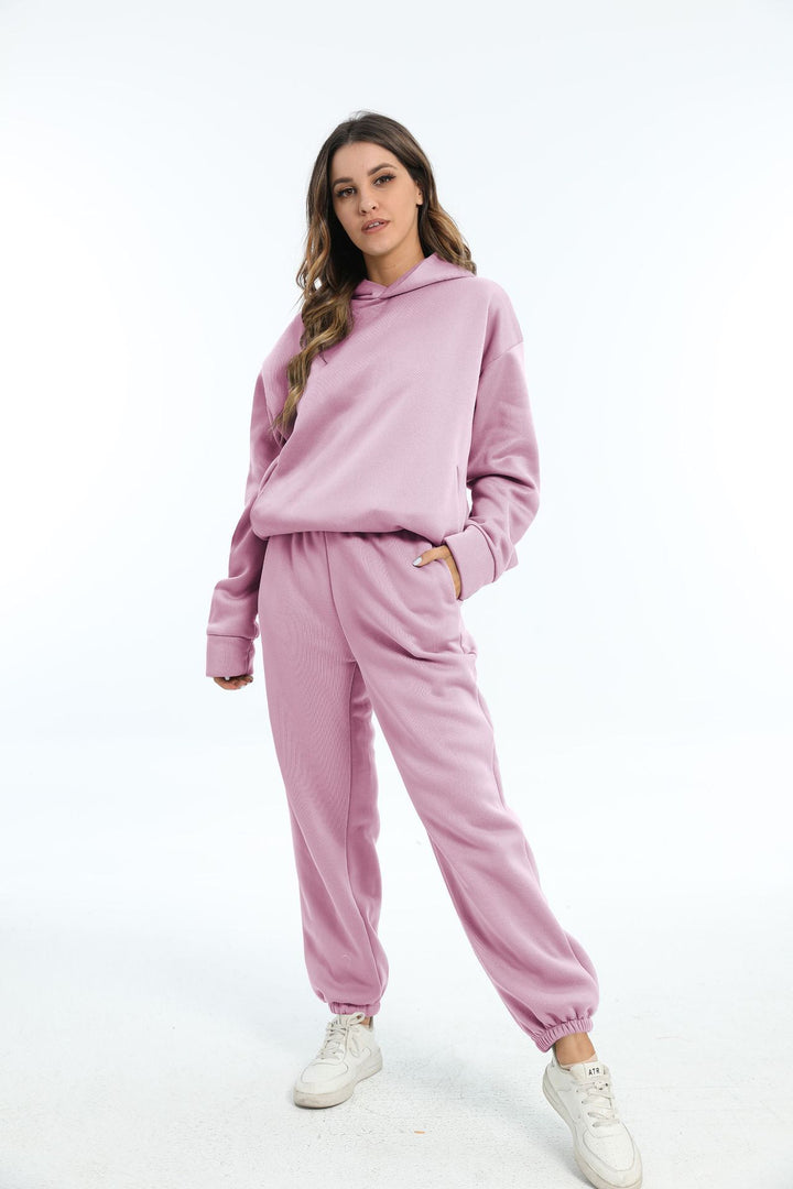 Ladies casual outfit with hood and elastic cuffs Lune London