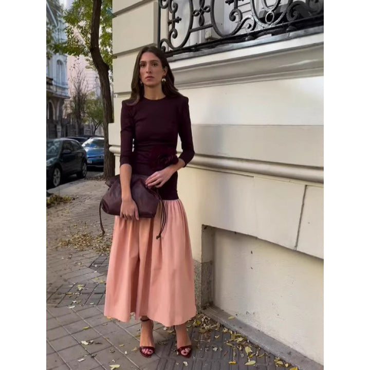 Elegant dress for ladies with contrasting details Lune London