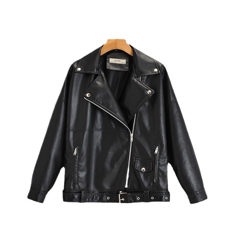 Casual biker jacket for women in sturdy denim with contrasting seams and practical pockets Lune London