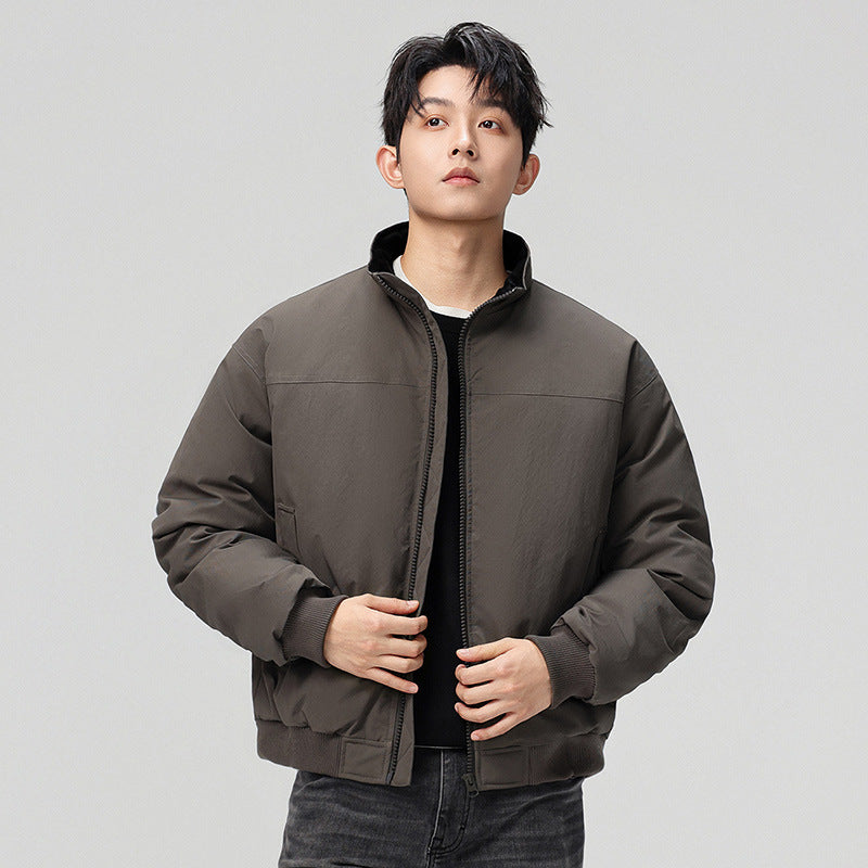 Stylish bomber jacket for men with high collar and side pockets Lune London