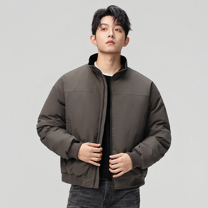 Stylish bomber jacket for men with high collar and side pockets Lune London