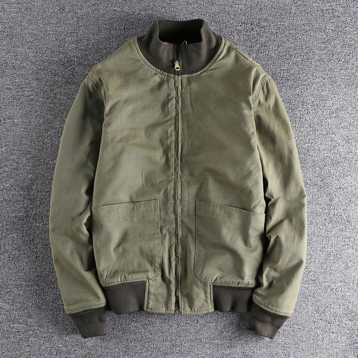 Women's transitional jacket with high collar and practical pockets Lune London