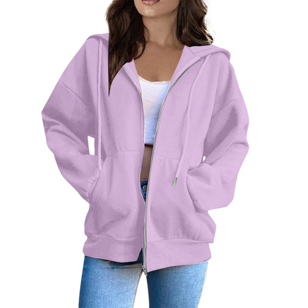 Women's hoodie jacket with cozy oversized cut Chic & Stil