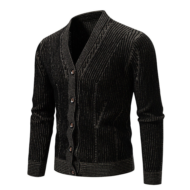 Men's knitted jacket with structured design Lune London