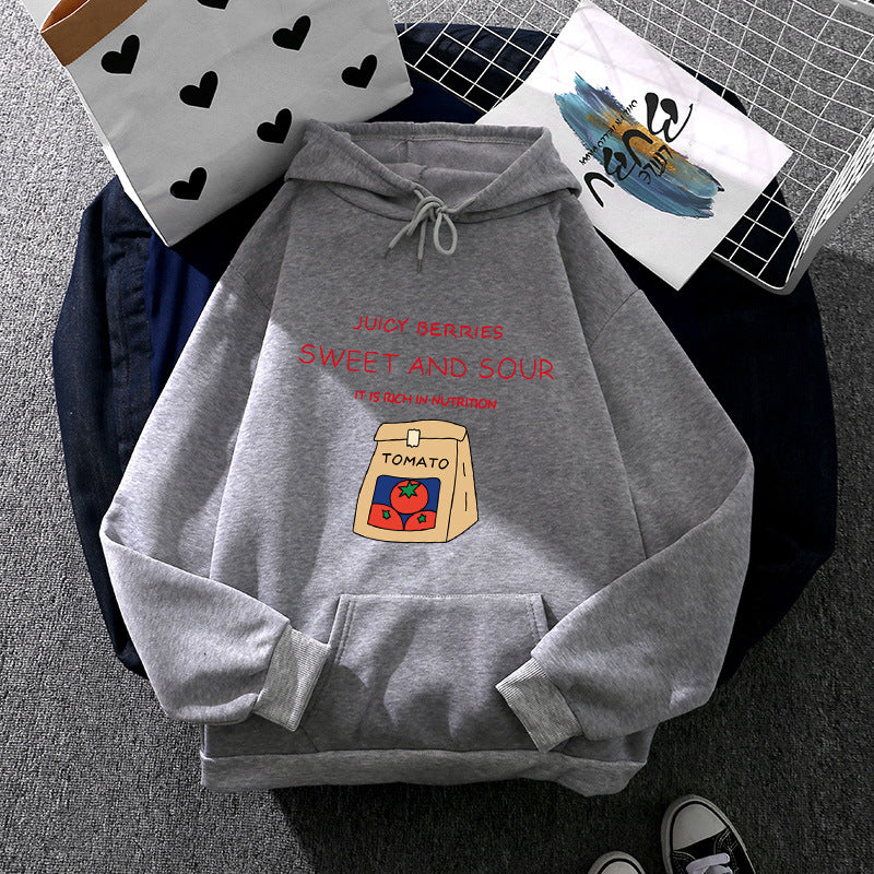 Women's hoodie with unique vitamin-rich print Chic & Stil