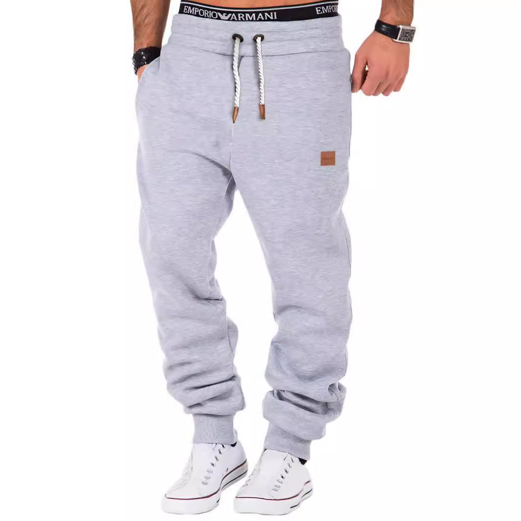Comfortable jogger pants for men with drawstring Lune London