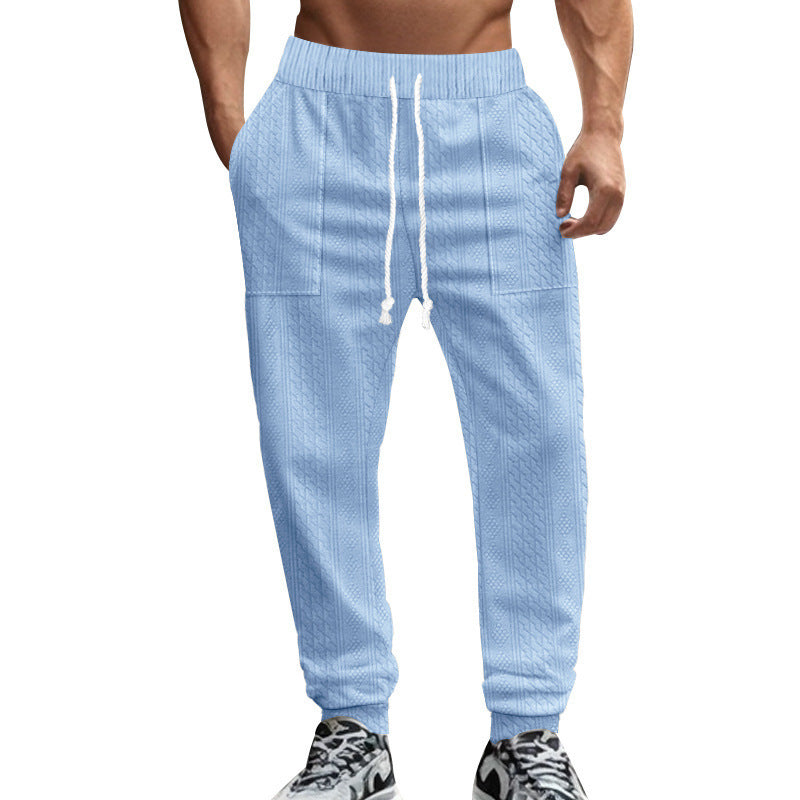 Men's leisure pants with a structured design and practical side pockets Lune London