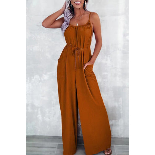 Ladies backless wide-leg jumpsuit Lune London