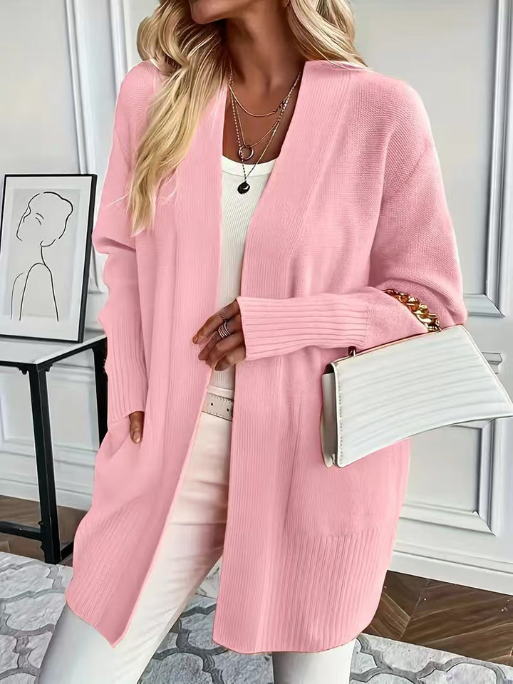 Open knit coat for women in a casual chic style