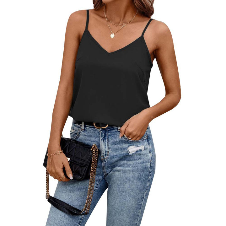 Top à bretelles spaghetti pour femmes en matériau léger et respirant Chic & Stil