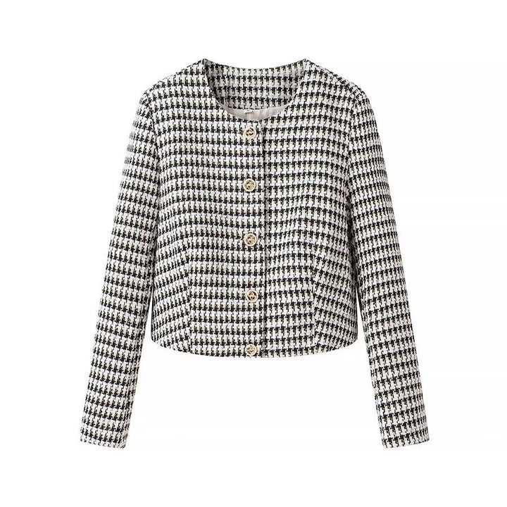 Veste moderne en jacquard pour femmes avec fermeture à boutons et coupe classique Chic & Stil