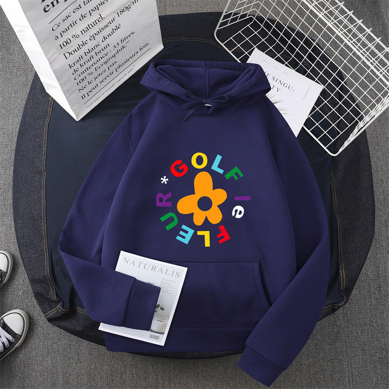 Women's hoodie with creative floral graphic design and comfortable fit Lune London